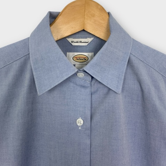 Talbots Chambray Oxford Shirt - Picture 3 of 6